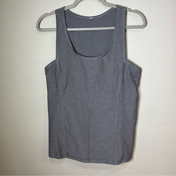 Lululemon Athletica Sweaty Or Not Tank Top Luxtreme Heathered Slate Grey - Picture 3 of 6